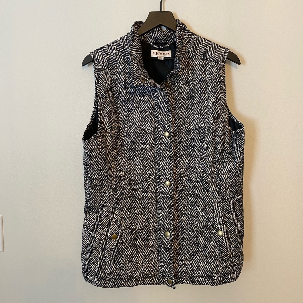 Merona Black Puffer Vest